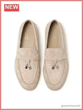 Women's Suede Penny Loafers Slip-On Flats Leather Driving Shoes